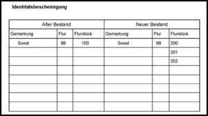 Identitätsbescheinigung. Screenshot: Kreis Soest