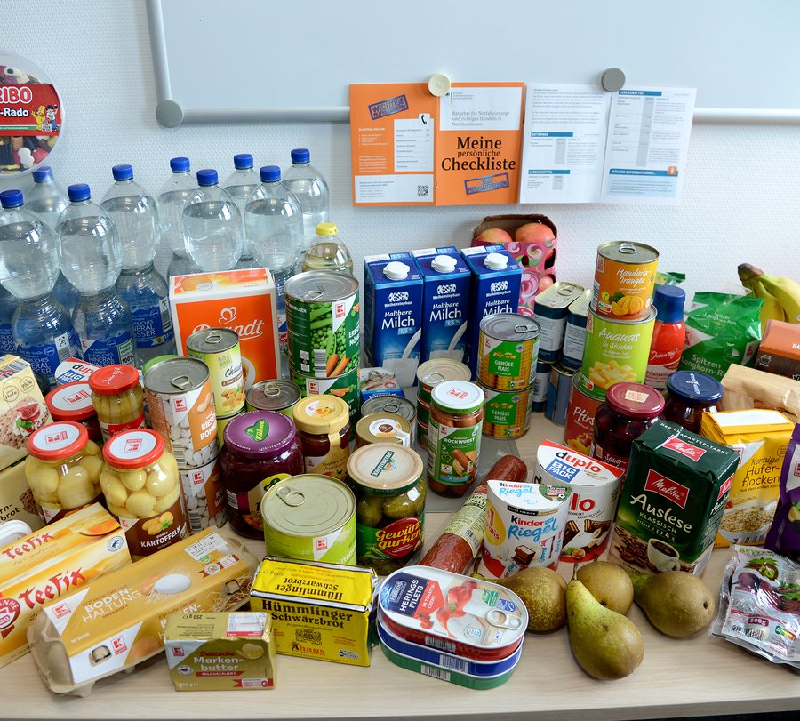 Lebensmittel als Notvorrat. Foto: Birgit Kalle/Kreis Soest