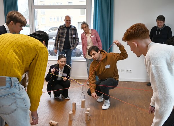 Teamwork beim "Tower of Power"