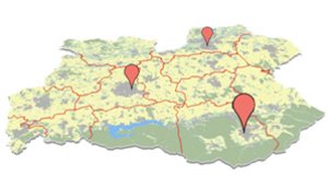 Landkarte. Foto: Helge Paul/Kreis Soest