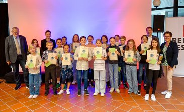 Die Siegerinnen und Sieger des Lesewettbewerbs