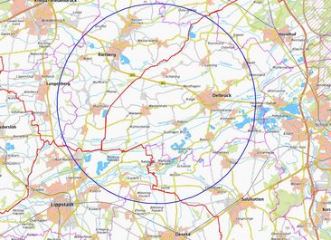 Überwachungszone Geflügelpest