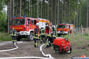 Übung Waldbrand