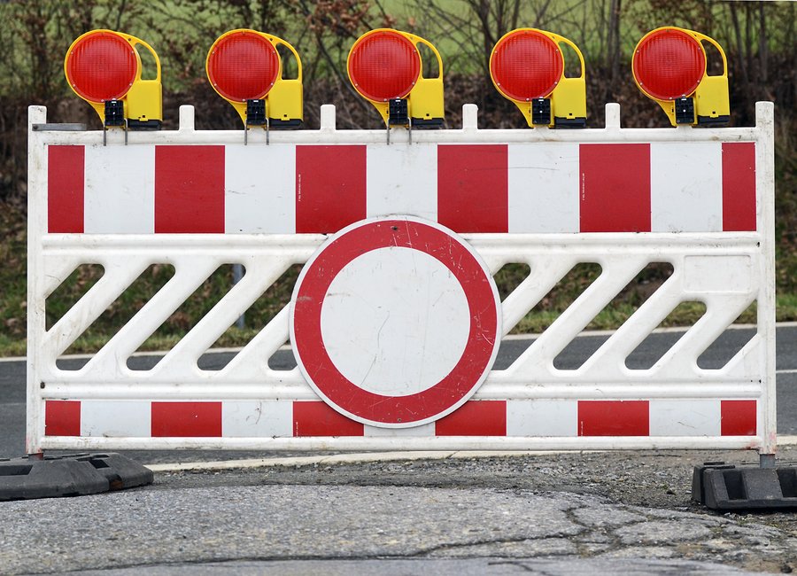 Symbolfoto Straßensperrung. Foto: Thomas Weinstock/Kreis Soest
