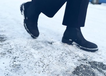 Winterwetter bringt Rutschgefahr