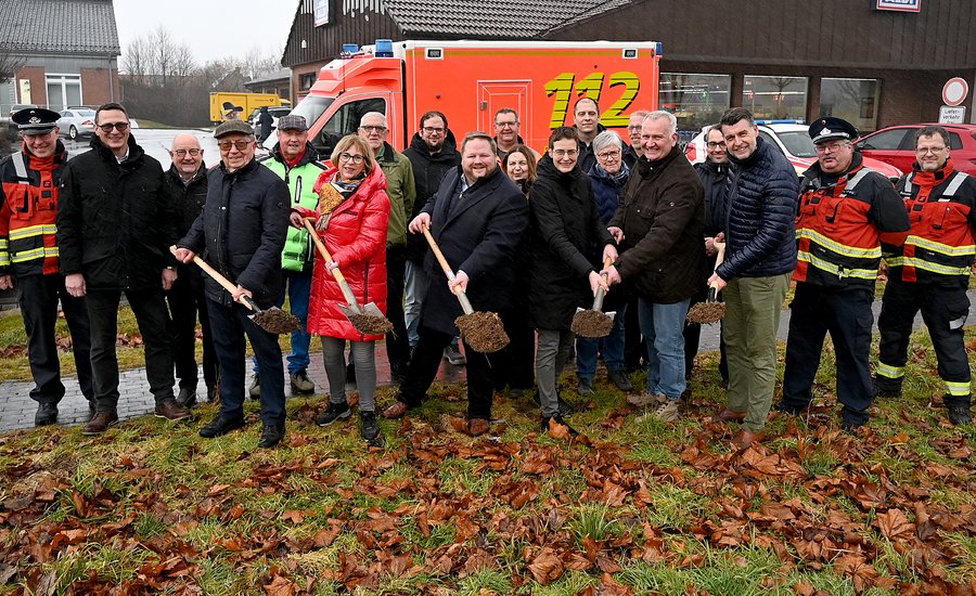 Symbolischer Spatenstich
