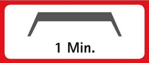 Grafik zum Entwarnungs-Signal: Ein Strich, der erst ansteigt, dann waagerecht verläuft und dann wieder runter geht. Grafik: Brill Design