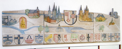 Wappen an Wappen: Hier kannst Du Dir die Wahrzeichen des Kreises Soest und seiner 14 Städte und Gemeinden angucken. Foto: Thomas Weinstock/Kreis Soest