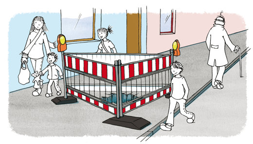 Schaue genau hin: Einige Menschen machen Fehler. Weißt Du, wer? Denke auch darüber nach, warum sie sich falsch verhalten.