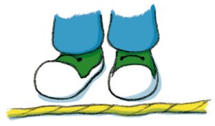 Folgende Übung kannst Du mit Deinen Lehrern und Klassenkameraden machen. Alle Kinder laufen herum. Auf dem Boden sind Seile ausgelegt. Wenn Du beim Laufen an ein Seil kommst, musst Du davor stoppen. Siehe dich in alle Richtungen um, ob der Weg frei ist. Danach darfst Du weiterlaufen.